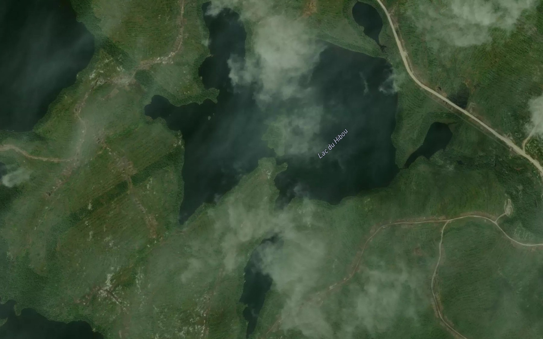Satellite map of the Lac du Hibou