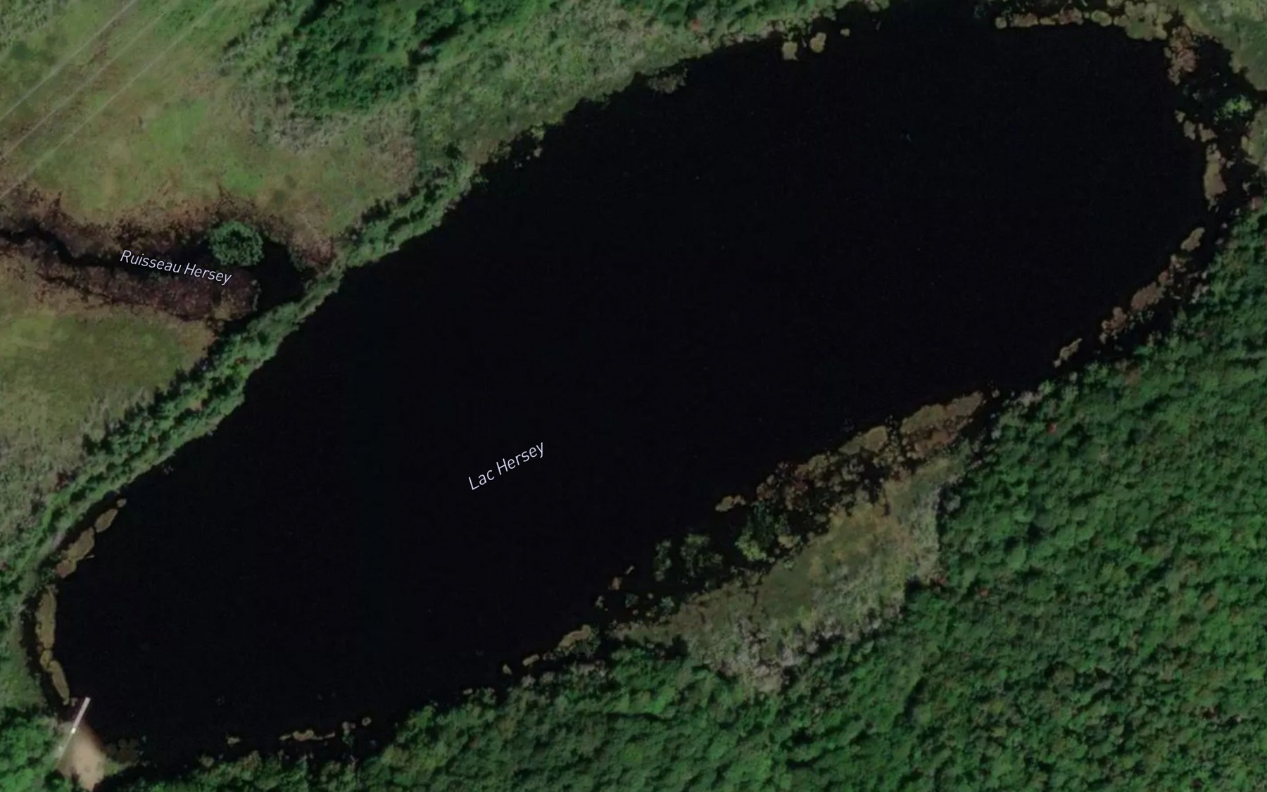 Satellite map of the Lac Hersey