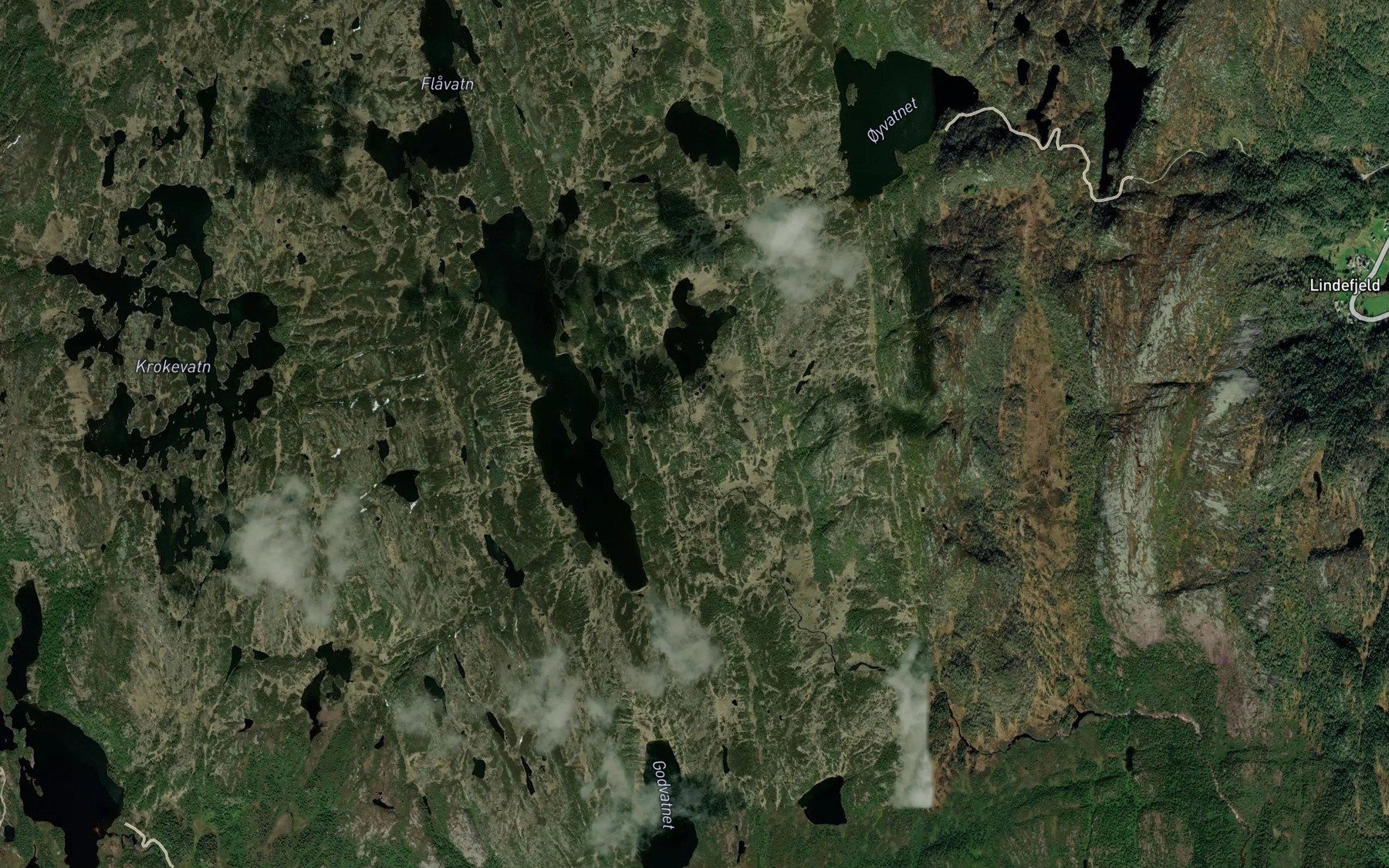 Satellite map of the Holmetjodnbekken