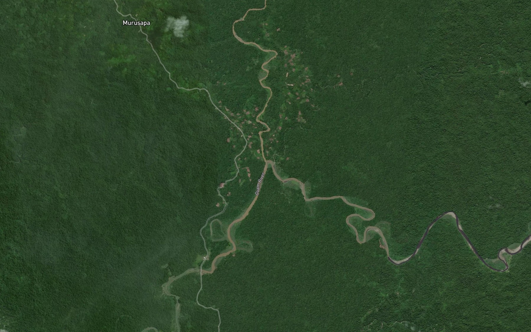 Satellite map of the Iwarum River