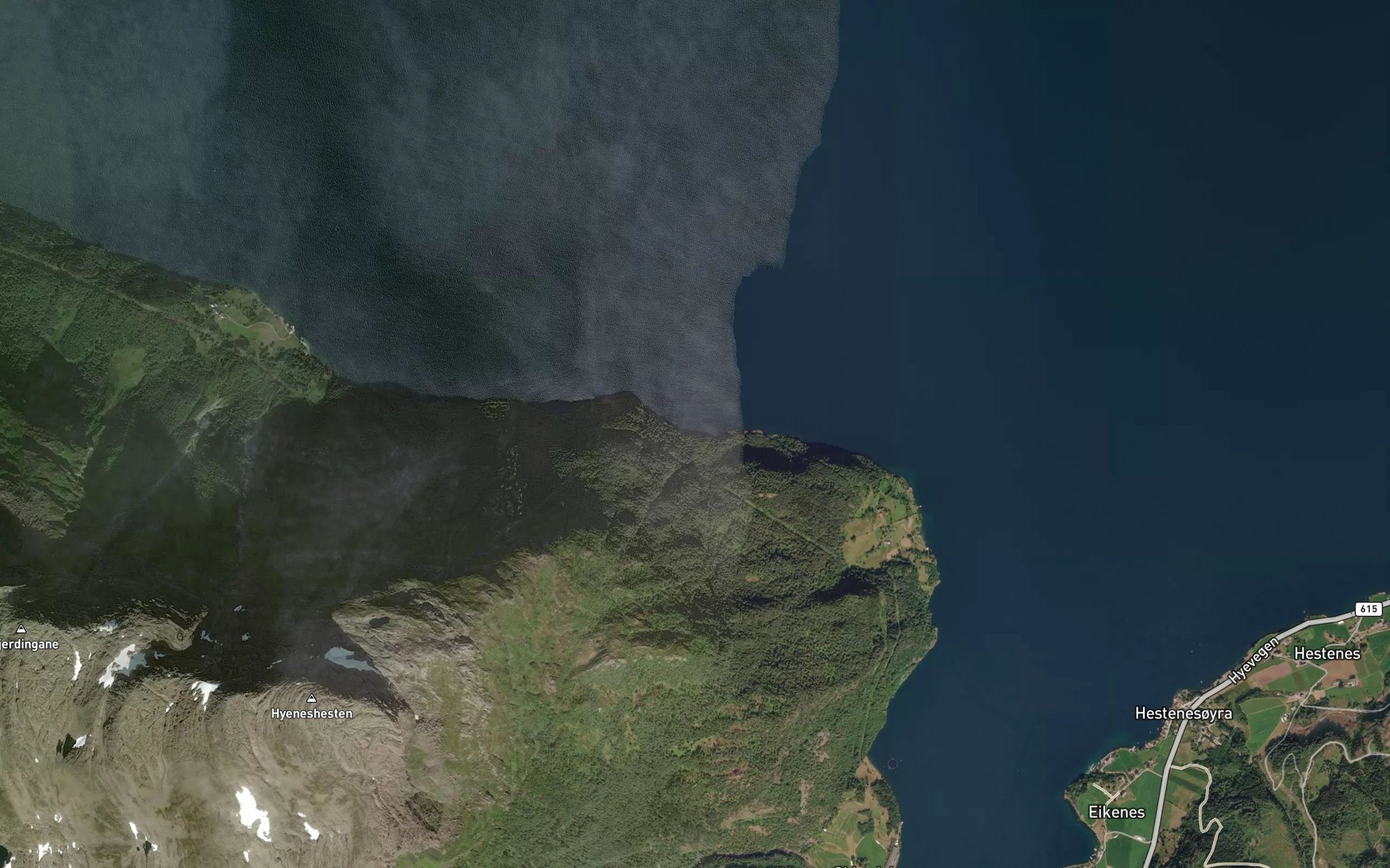 Satellite map of the Gulsteinvika