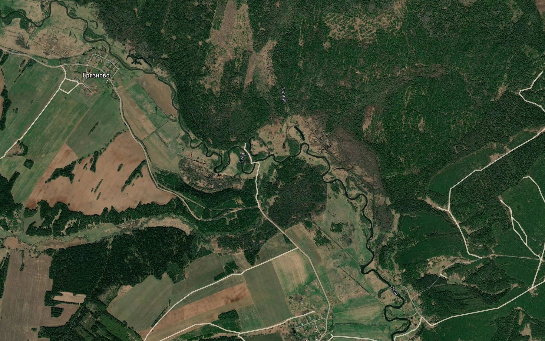 Satellite map of the Tamarka
