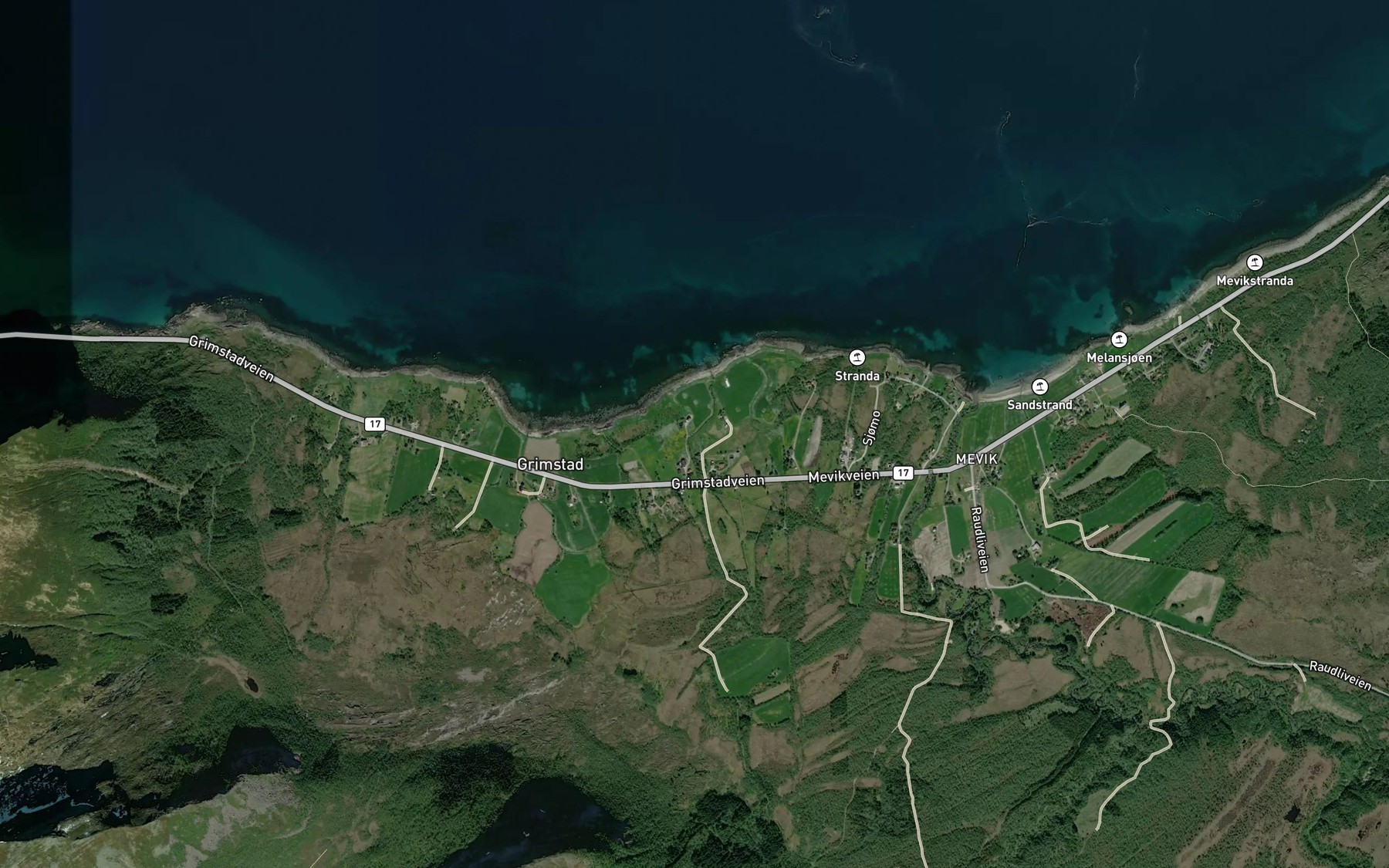Satellite map of the Eiteraga