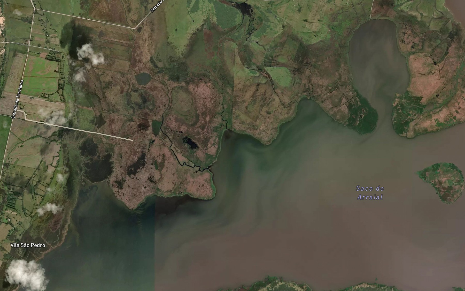 Satellite map of the Saco da Agulha