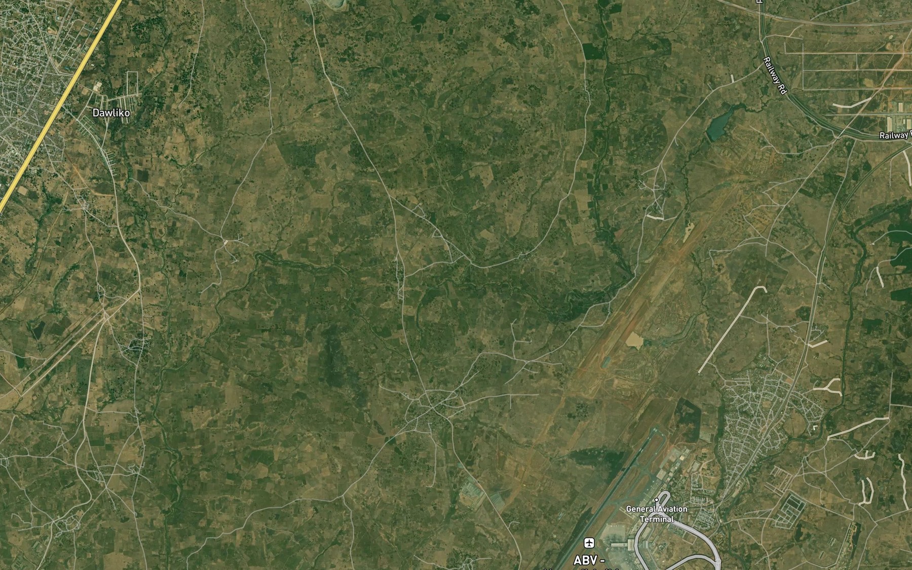 Satellite map of the River Zuma