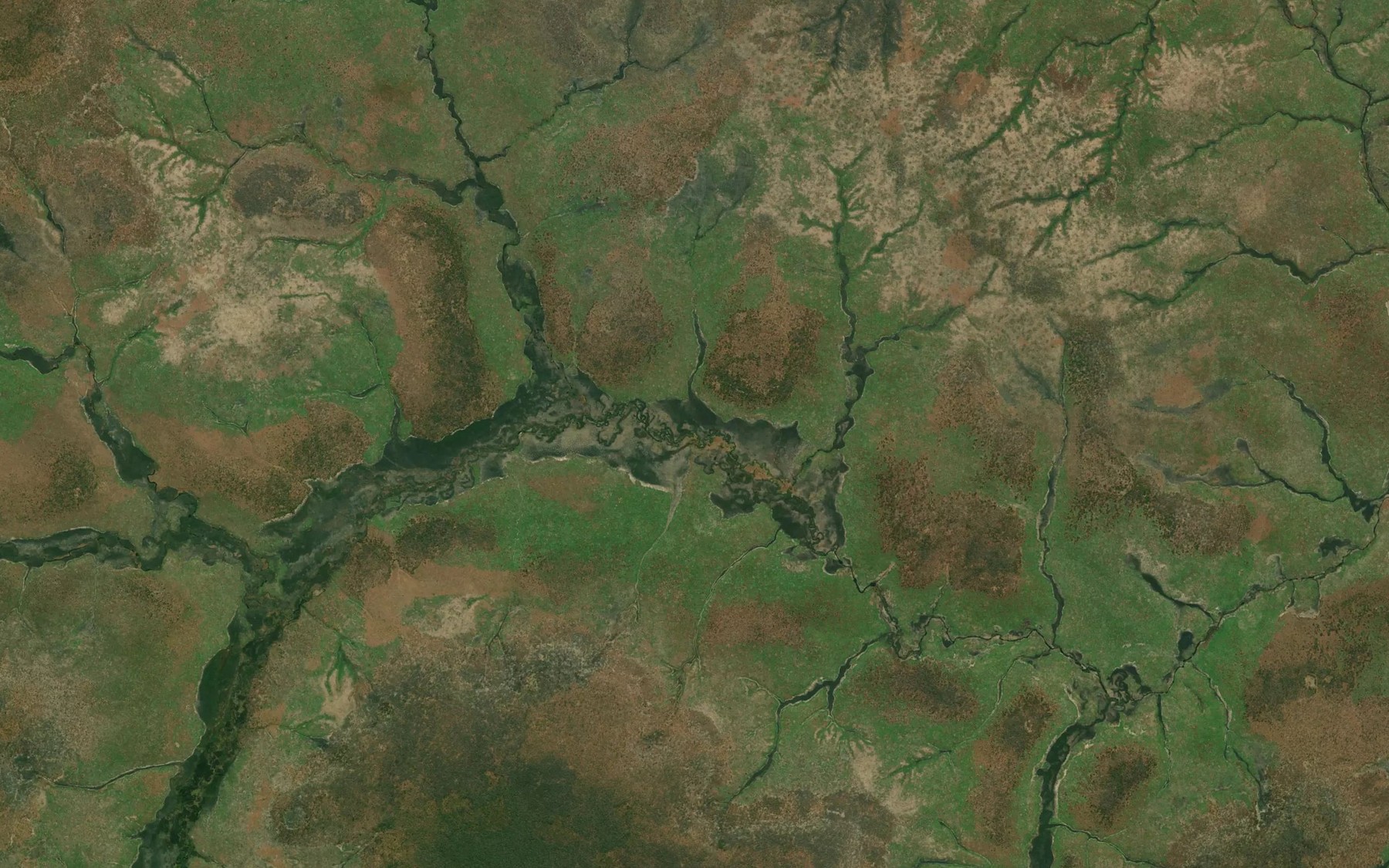 Satellite map of the Cassongue