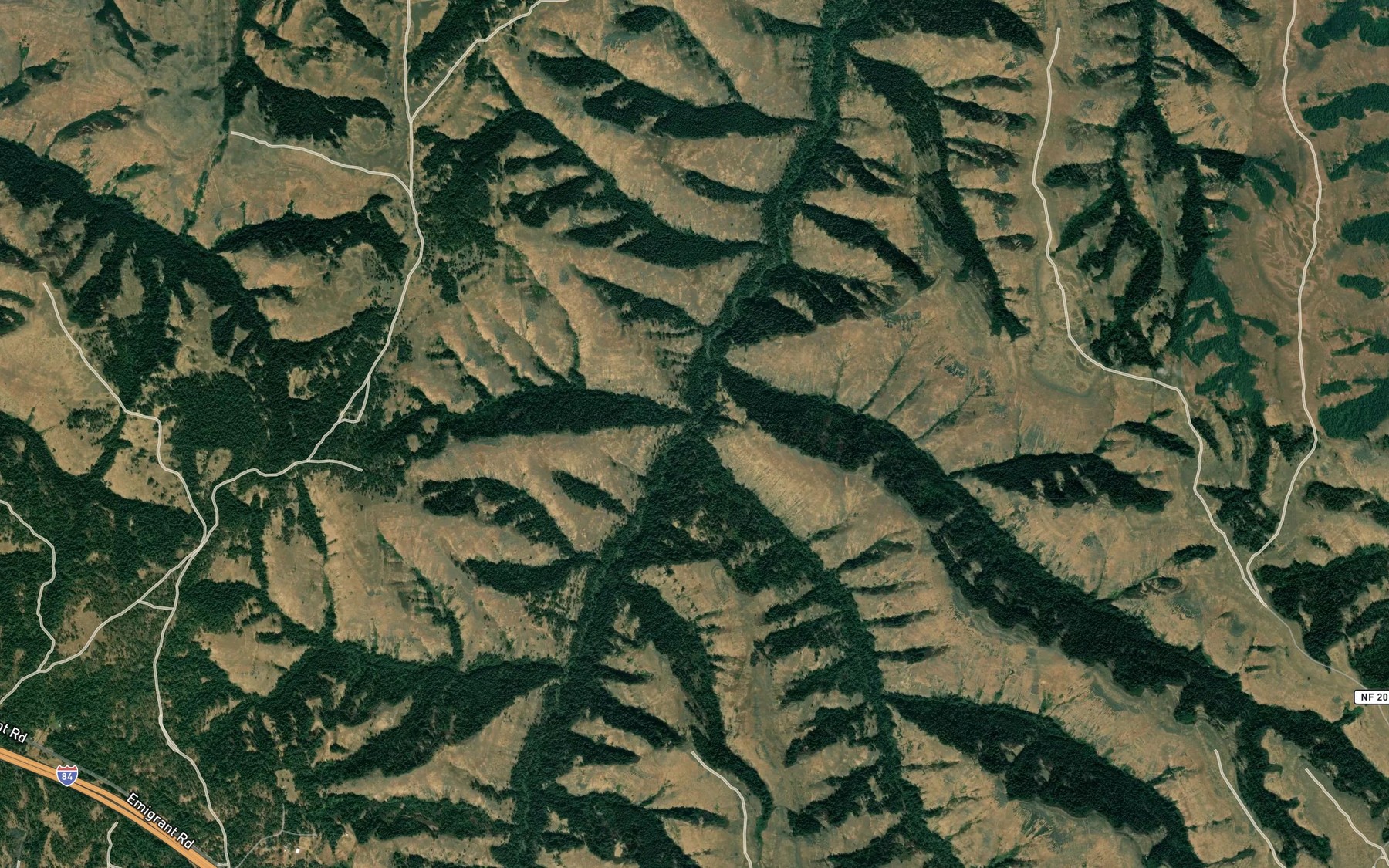 Satellite map of the Little Isquulktpe Creek