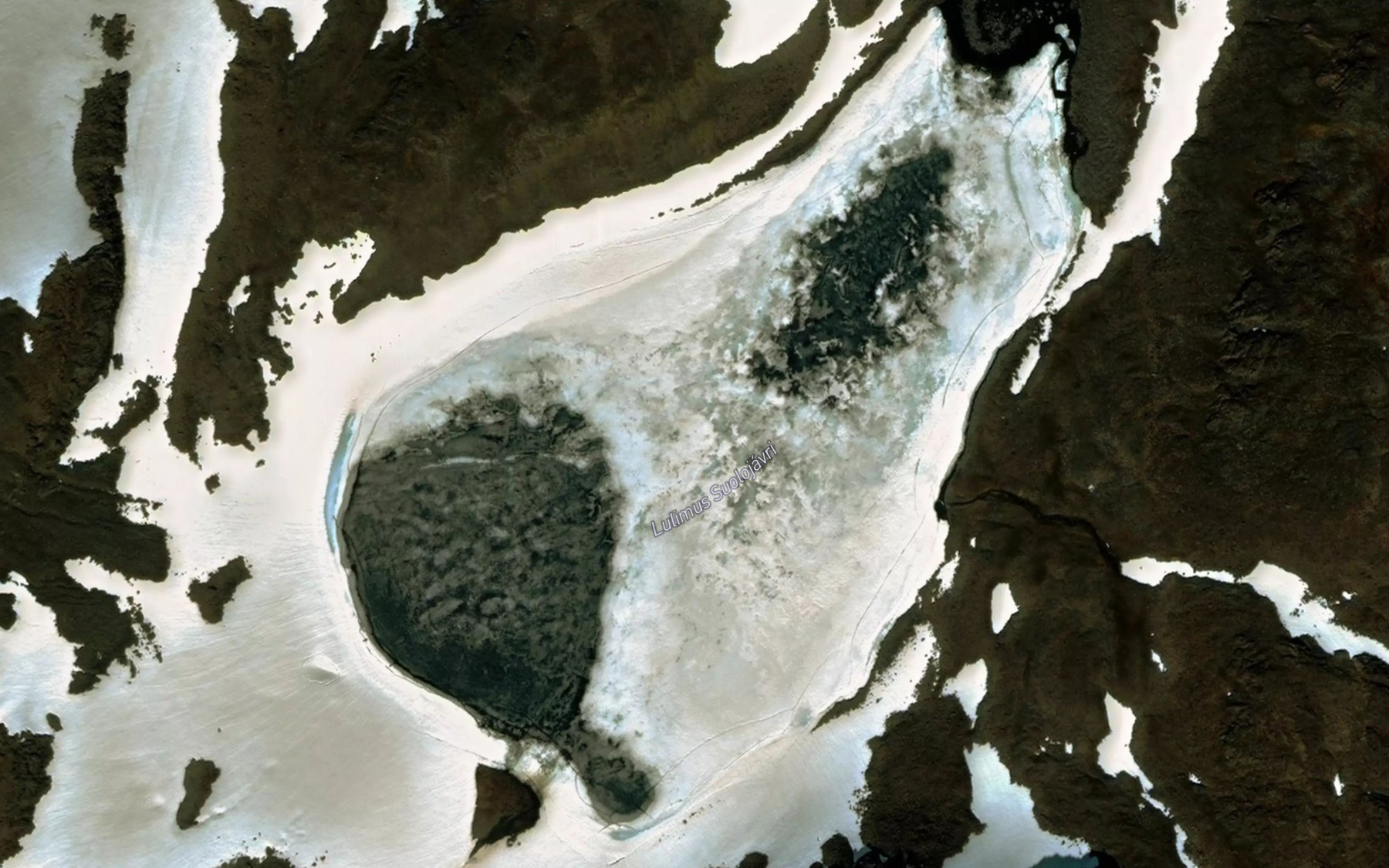 Satellite map of the Suolujavri,lulimus