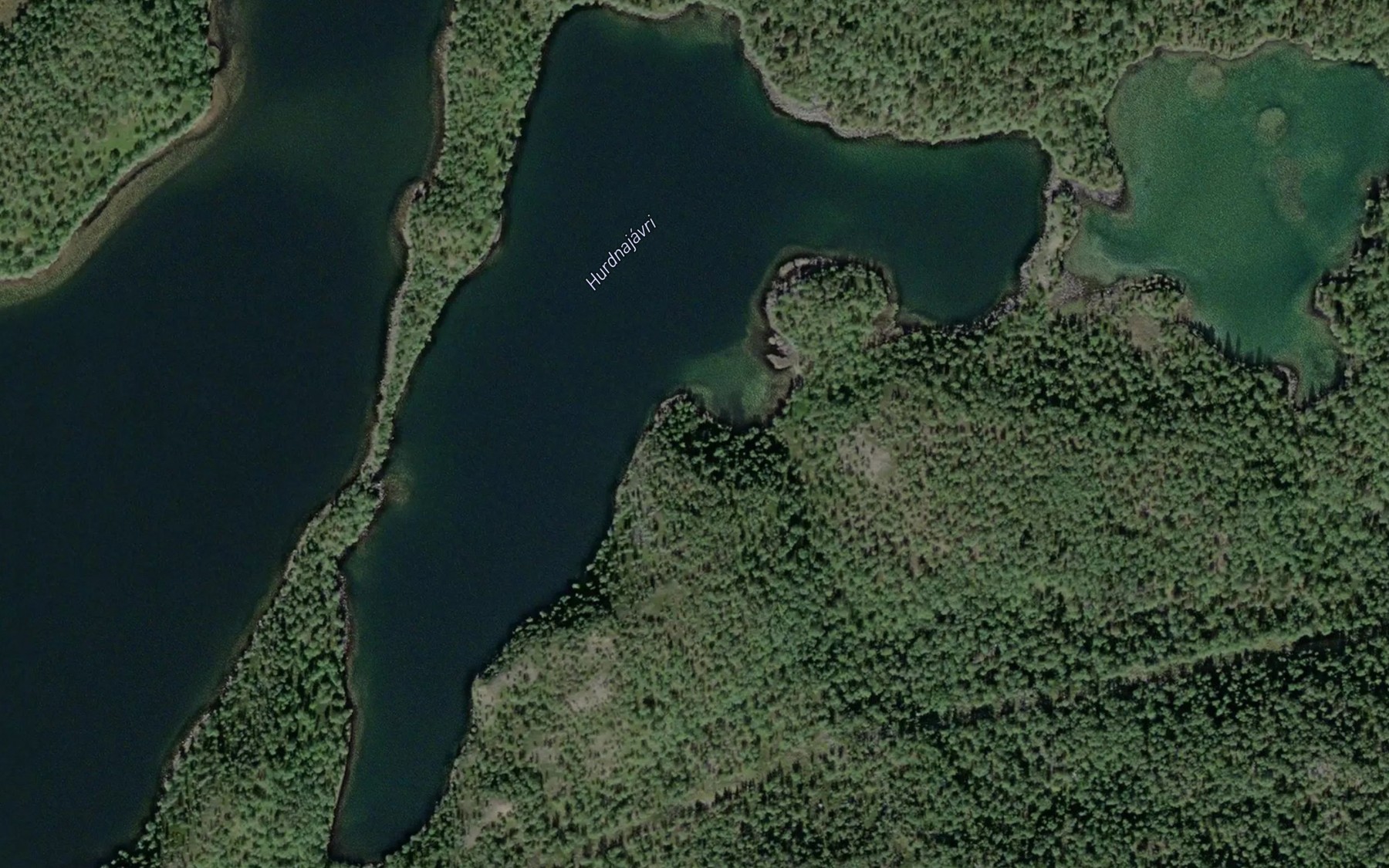 Satellite map of the Hurdnajavri