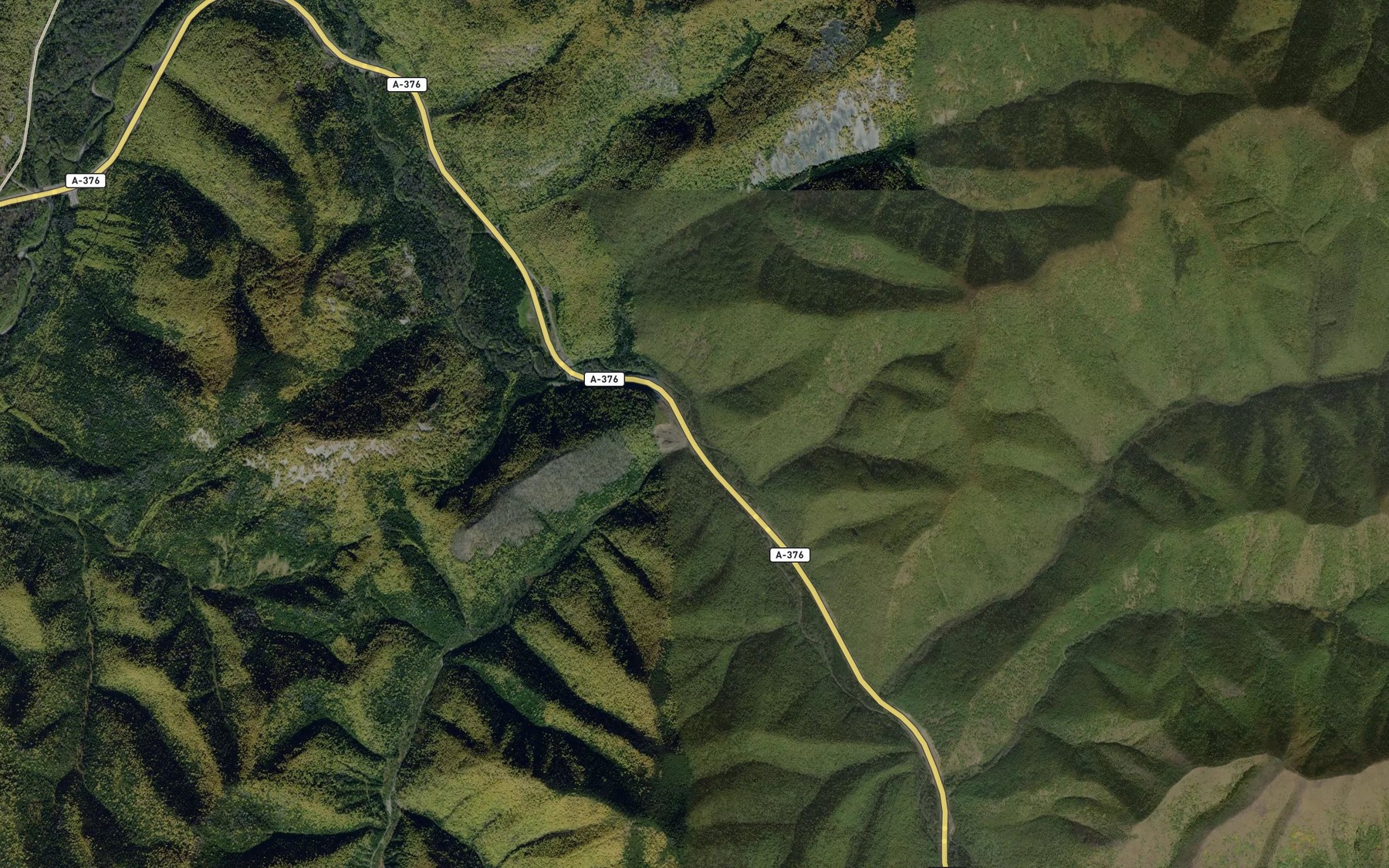 Satellite map of the Tropnyy