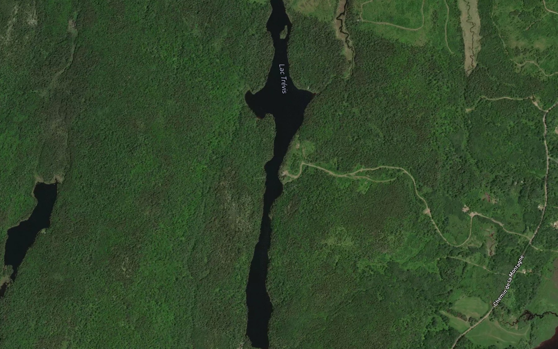 Satellite map of the Lac Trevis
