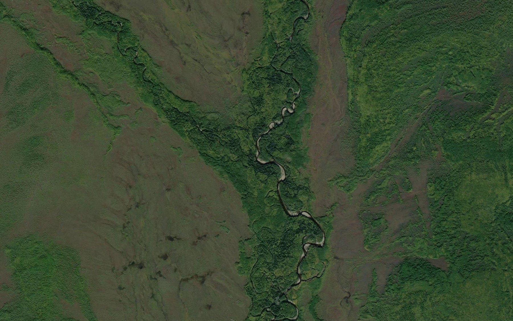 Satellite map of the Nizhnyaya Tonongdo