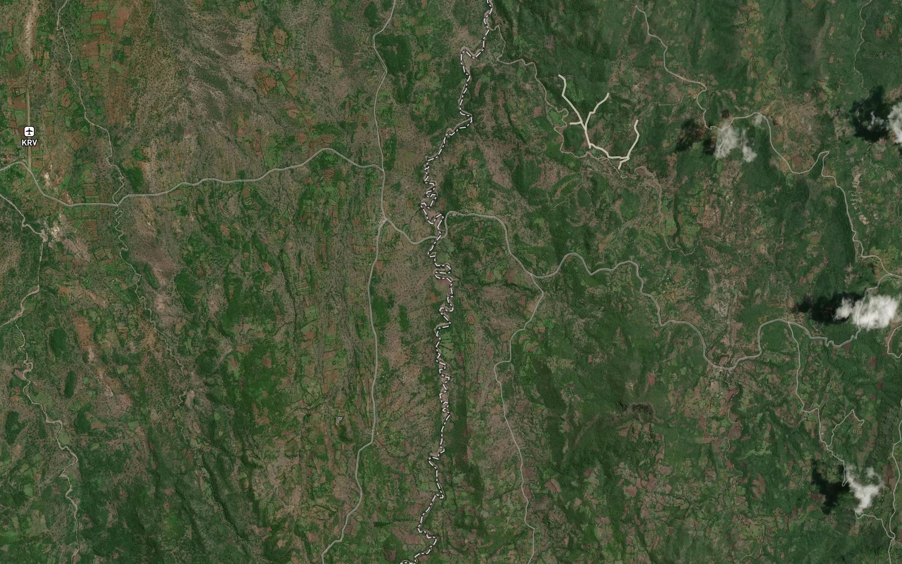 Satellite map of the Mkorwa