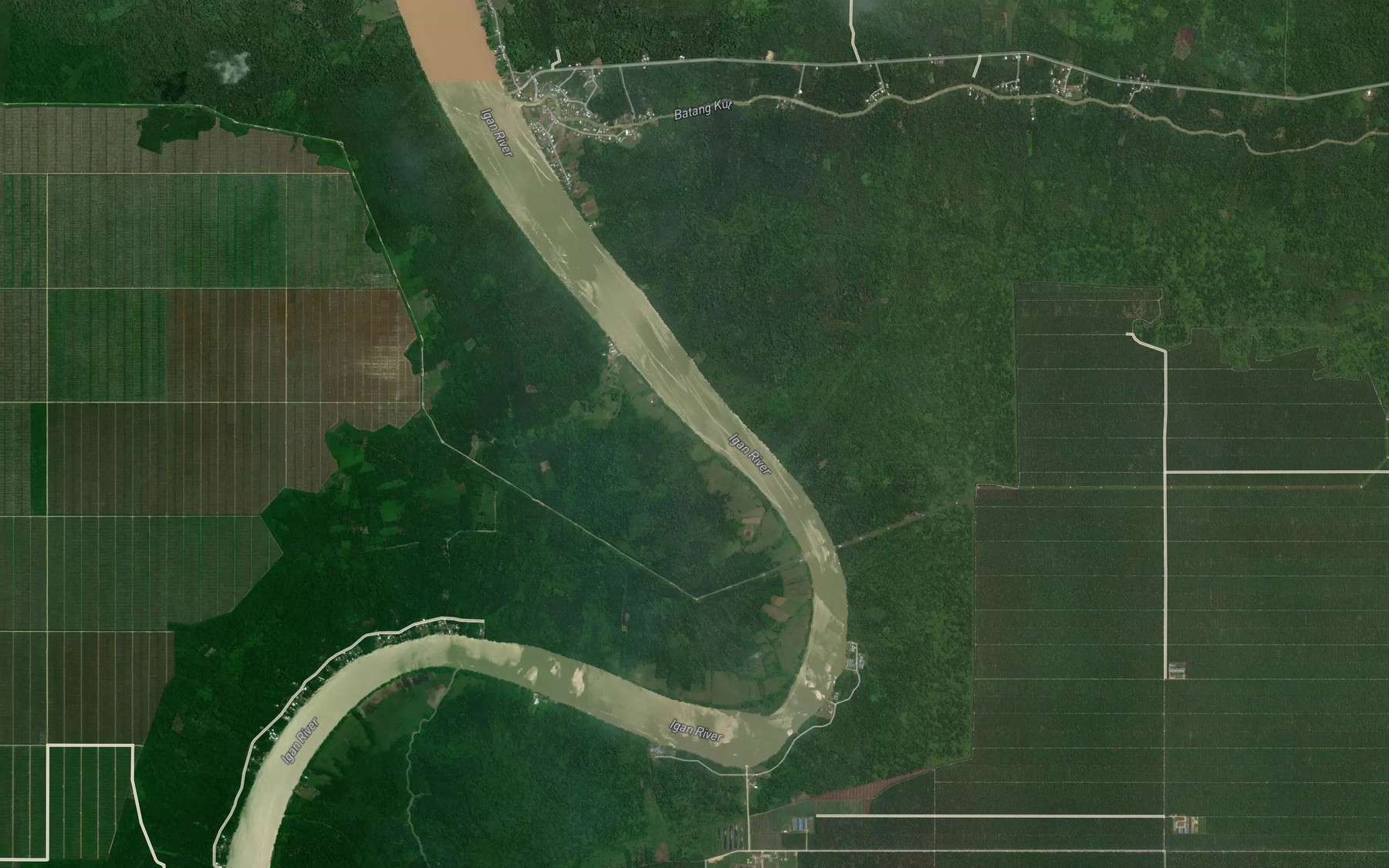 Satellite map of the Sungai Datu