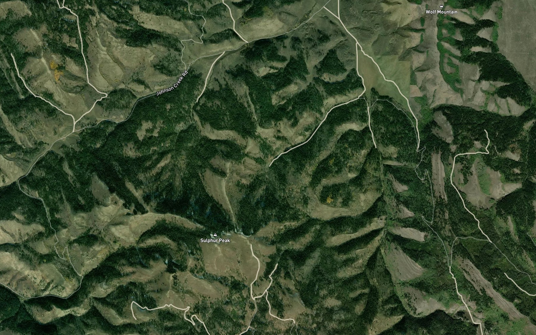 Satellite map of the Burchertt Spring