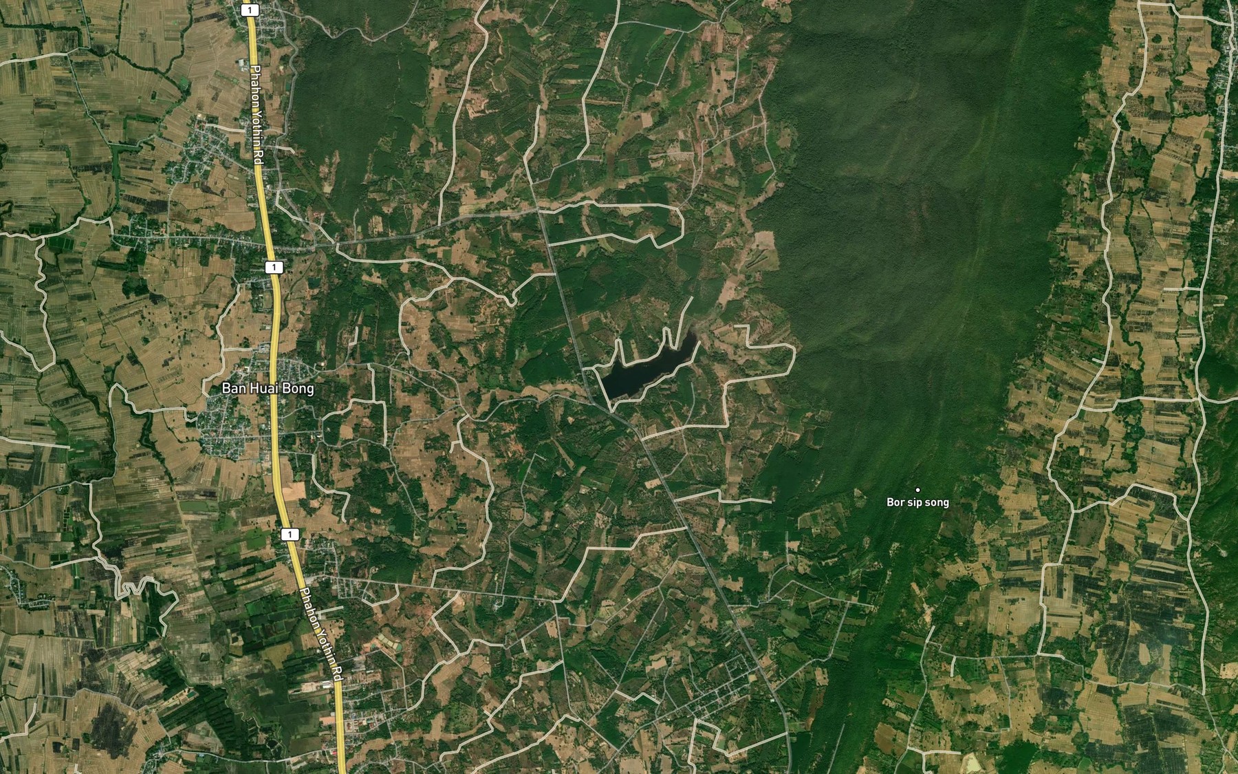 Satellite map of the Ang Kep Nam Huai Pong
