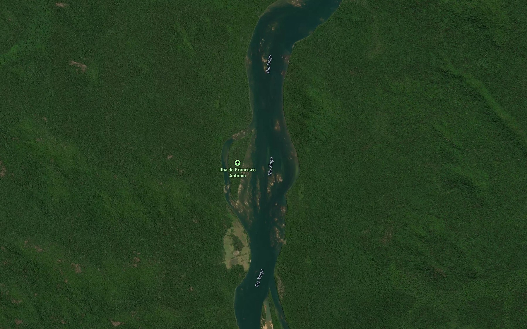 Satellite map of the Igarape Ponte Alta
