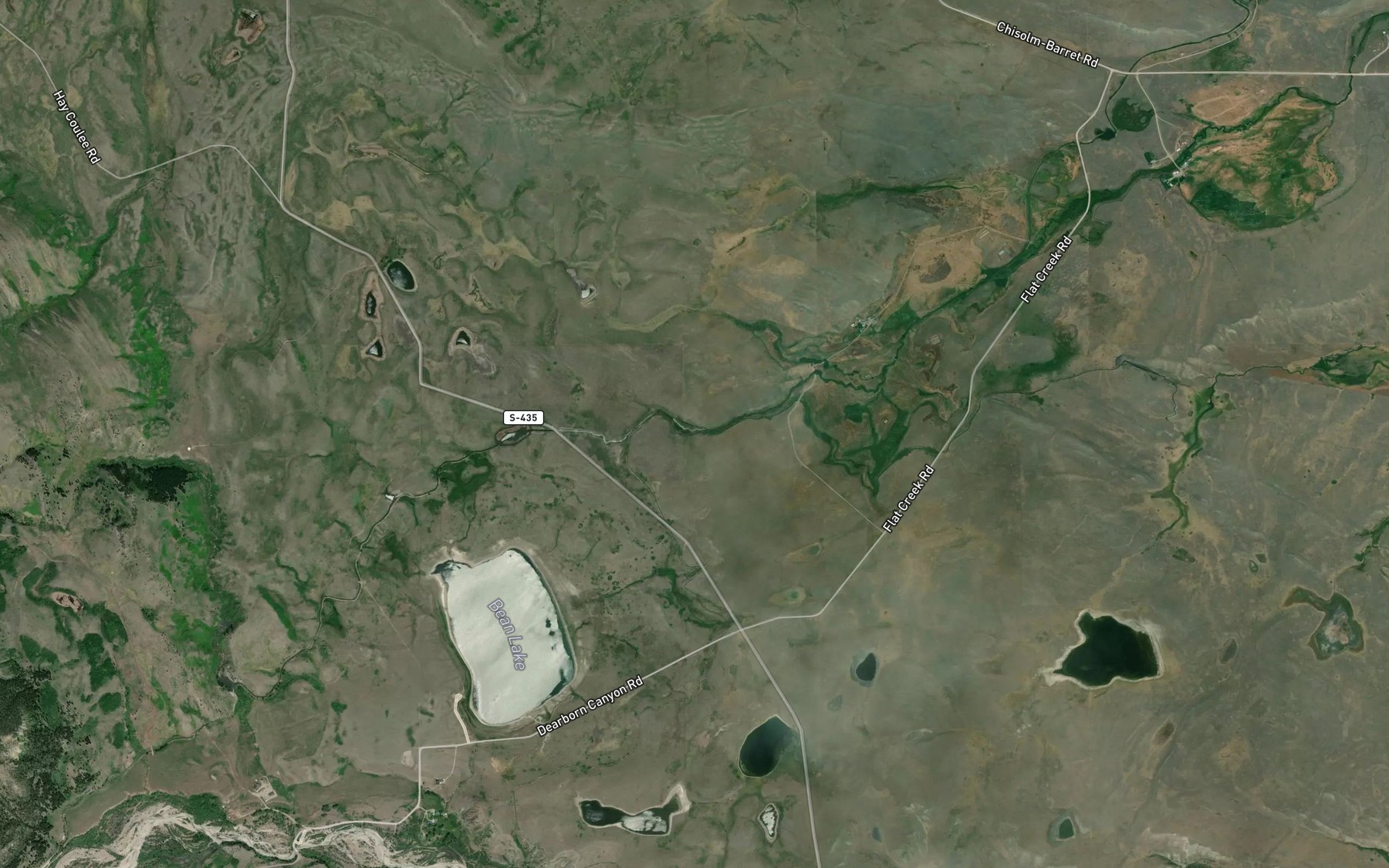 Satellite map of the Dearborn Canal