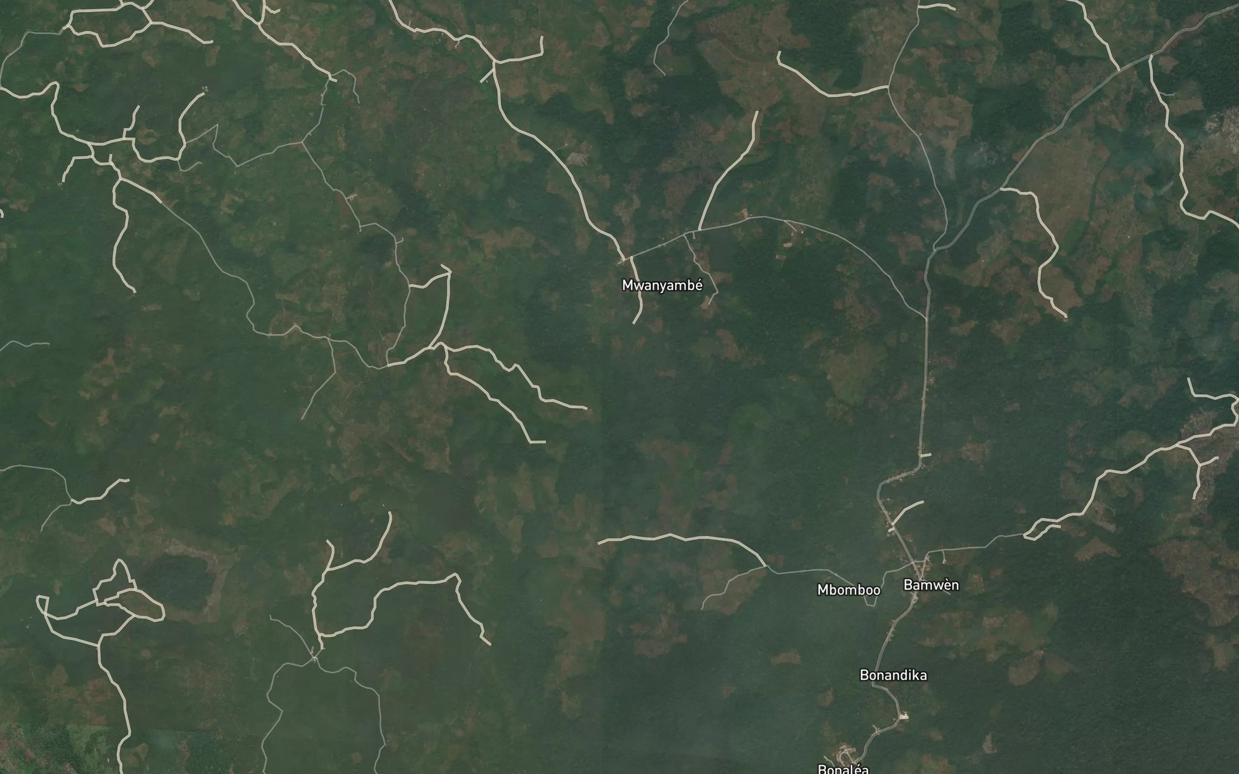 Satellite map of the Mwakwe