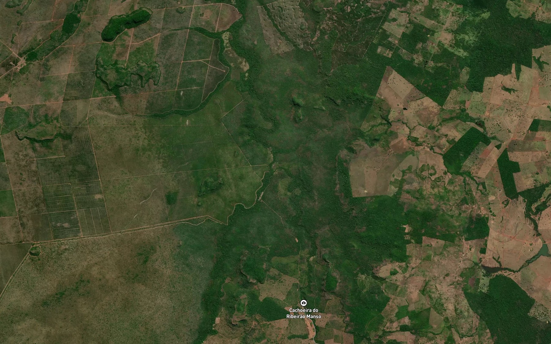 Satellite map of the Ribeirao Angico