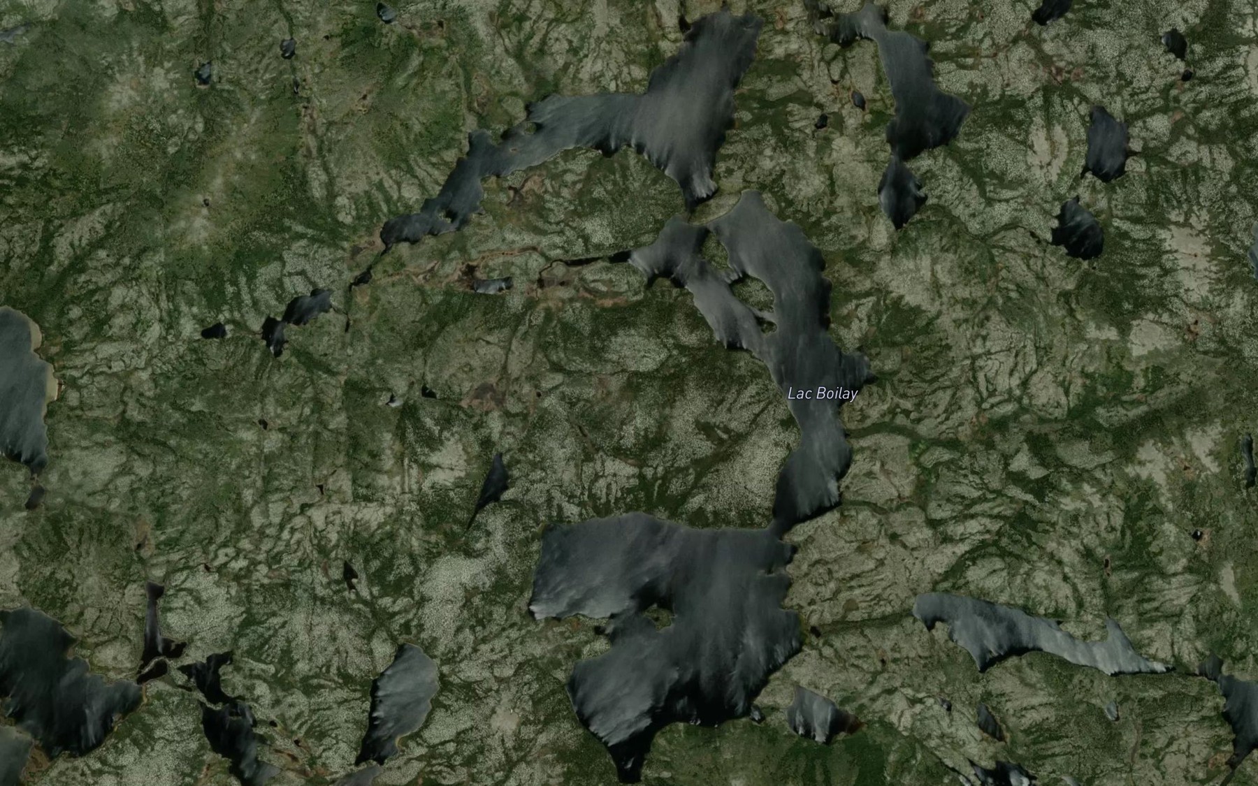 Satellite map of the Lac Boilay