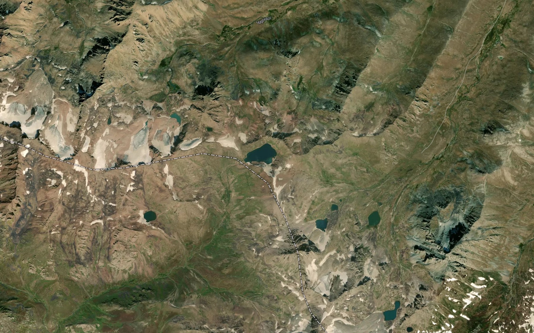 Satellite map of the Ozero Char-Tash