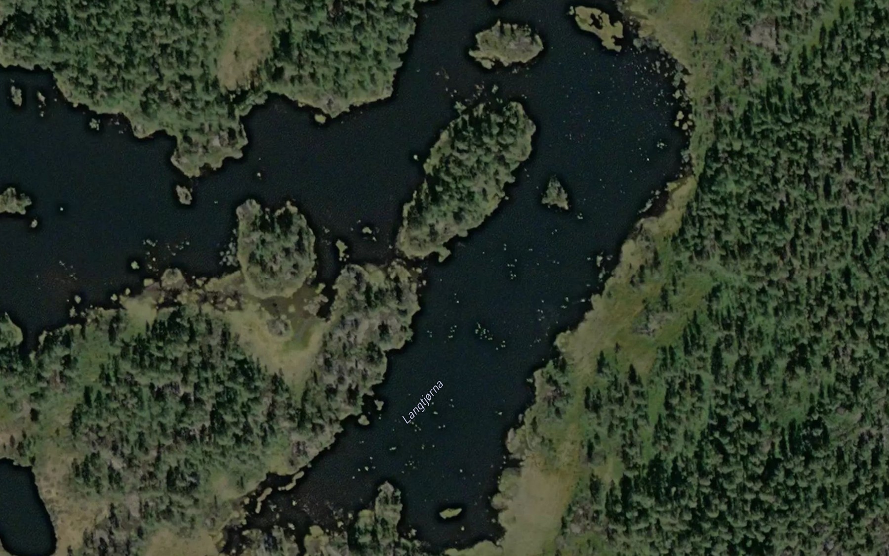 Satellite map of the Langtjenn
