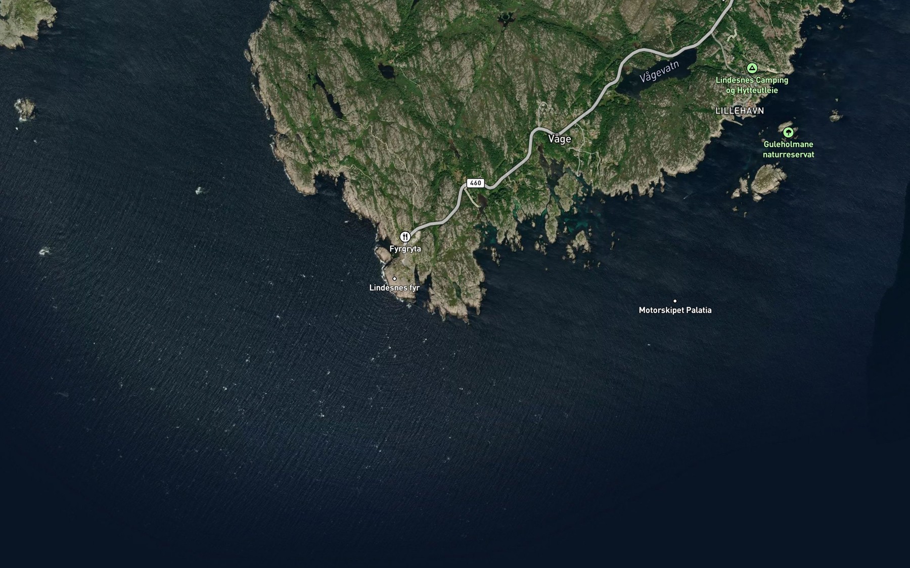 Satellite map of the Danehavn