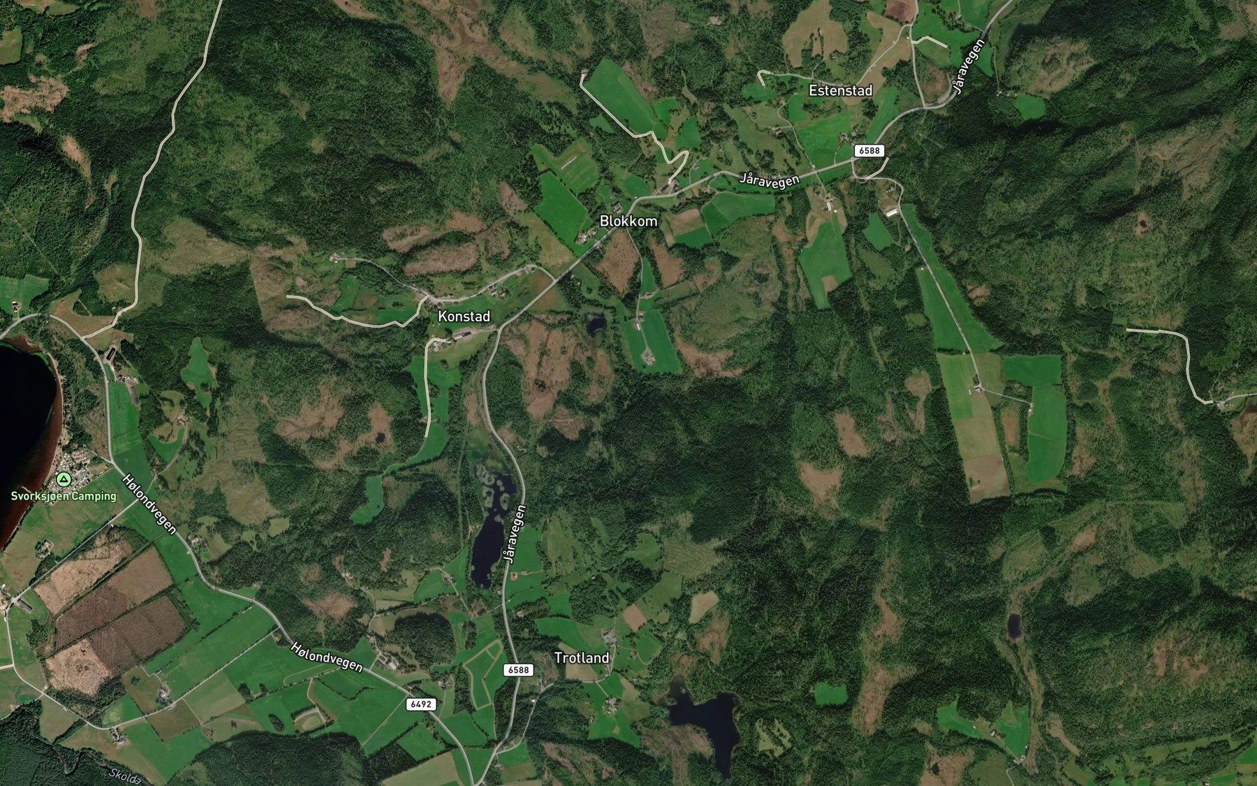 Satellite map of the Slaettbekken
