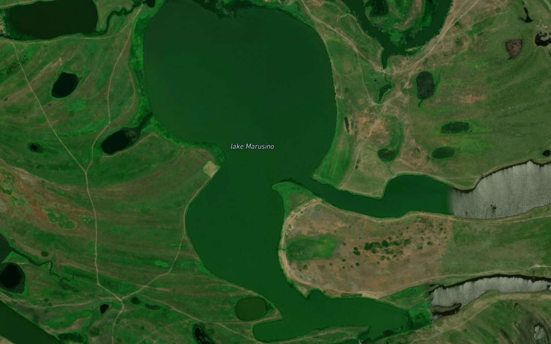 Satellite map of the Ozero Marusino