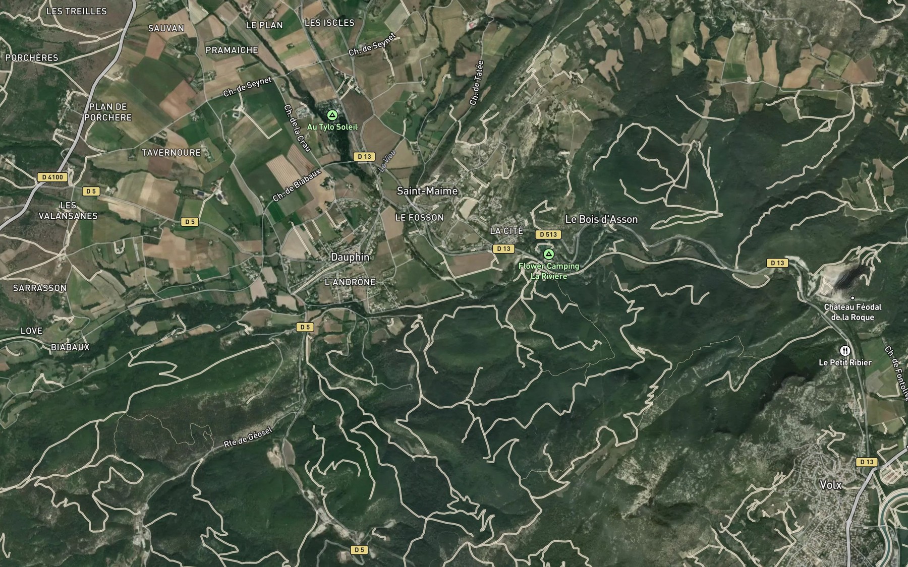 Satellite map of the Laye
