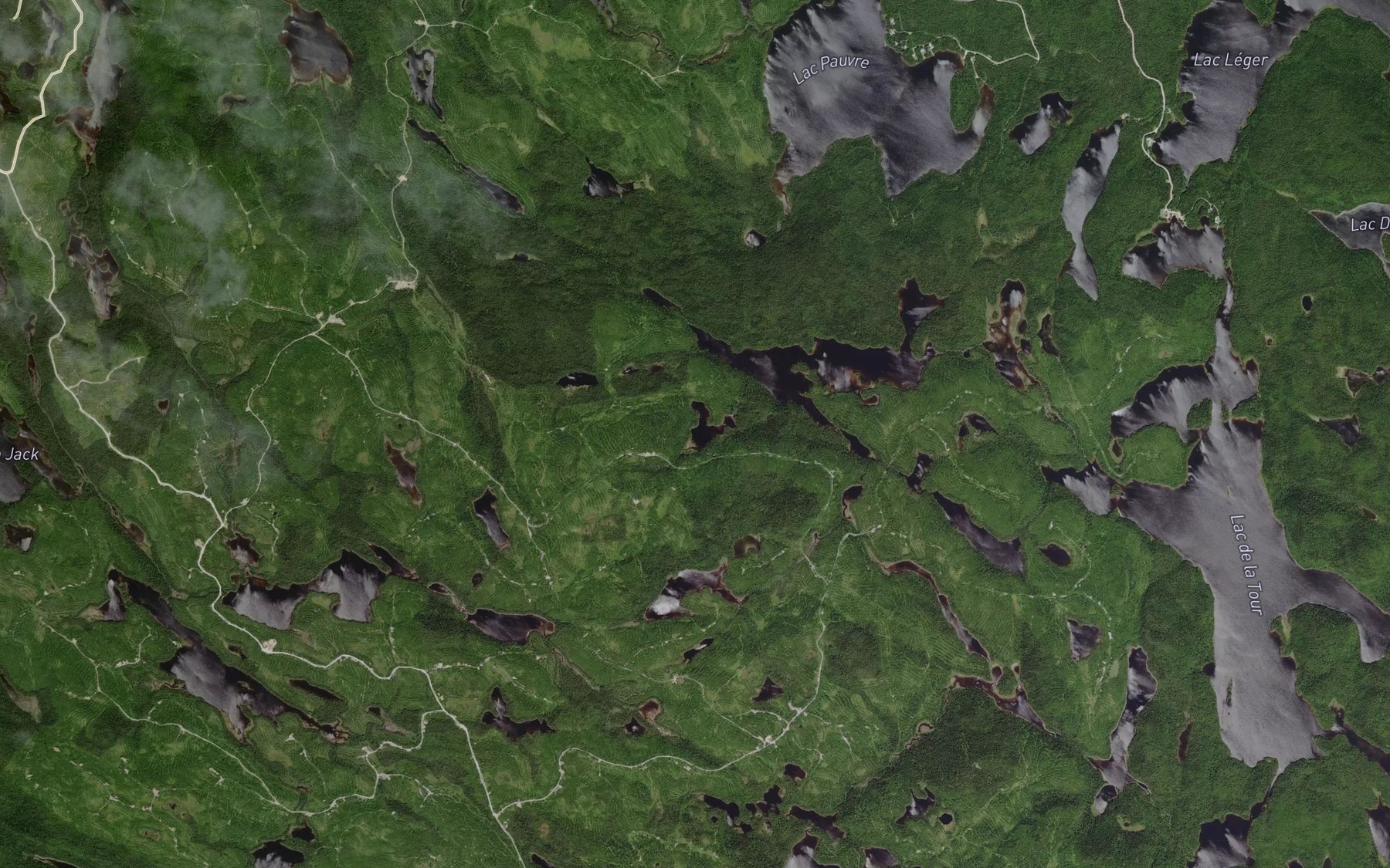 Satellite map of the Lac Plie