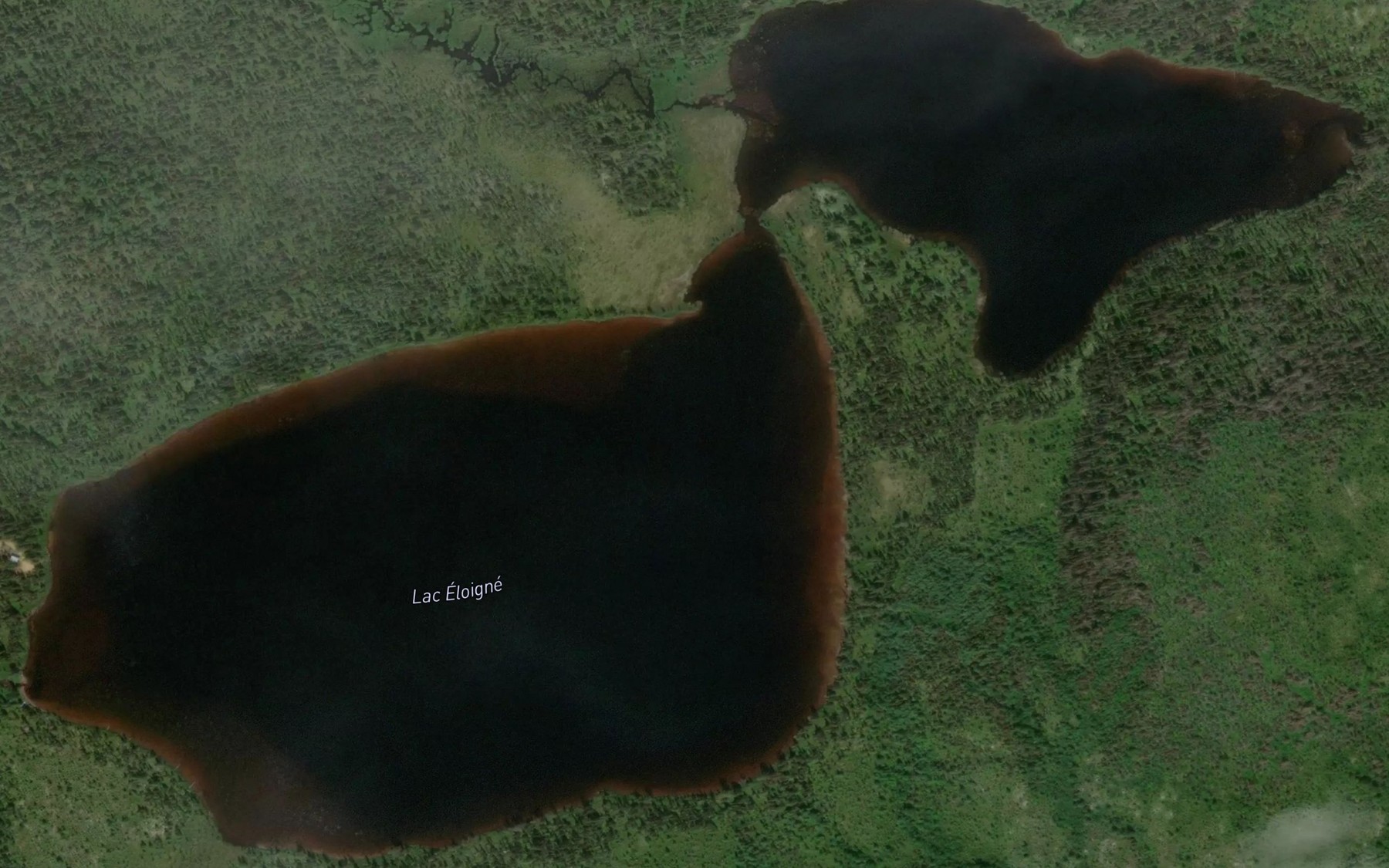 Satellite map of the Lac Eloigne