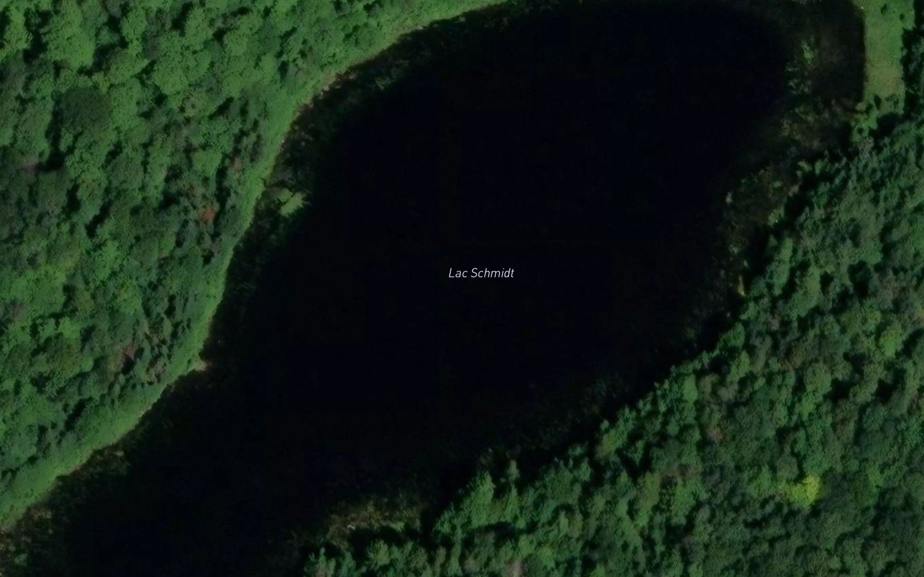 Satellite map of the Lac Schmidt