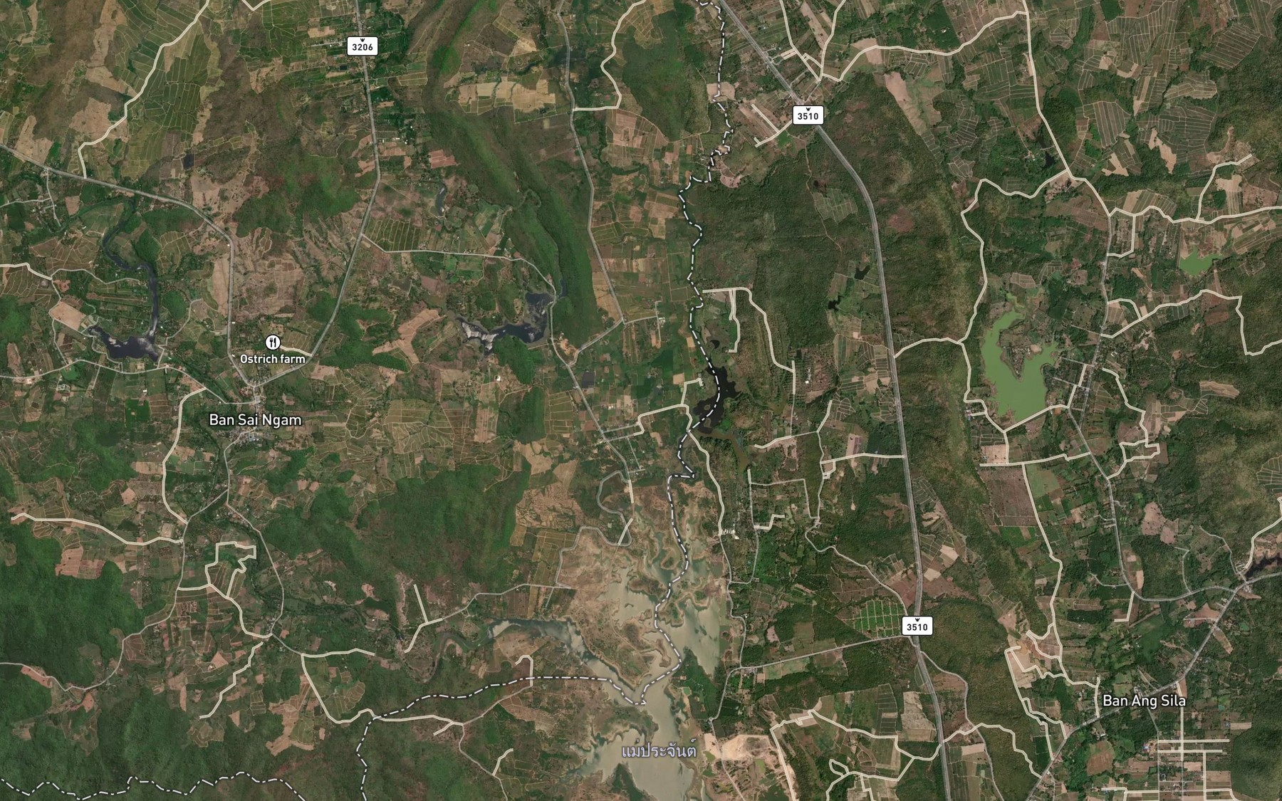 Satellite map of the Nong Plachon