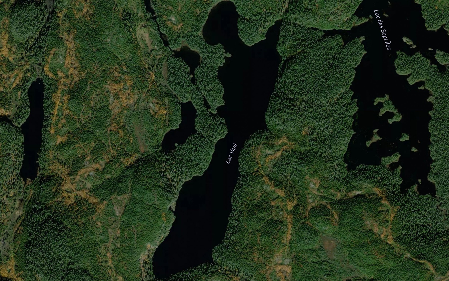 Satellite map of the Lac Vital