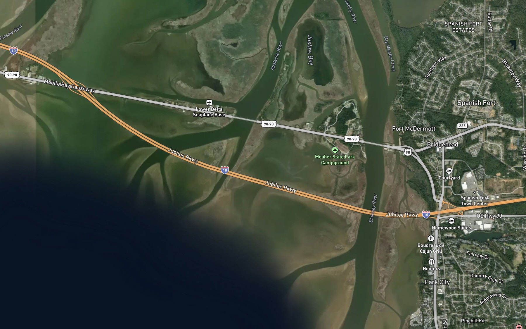 Satellite map of the Bay John