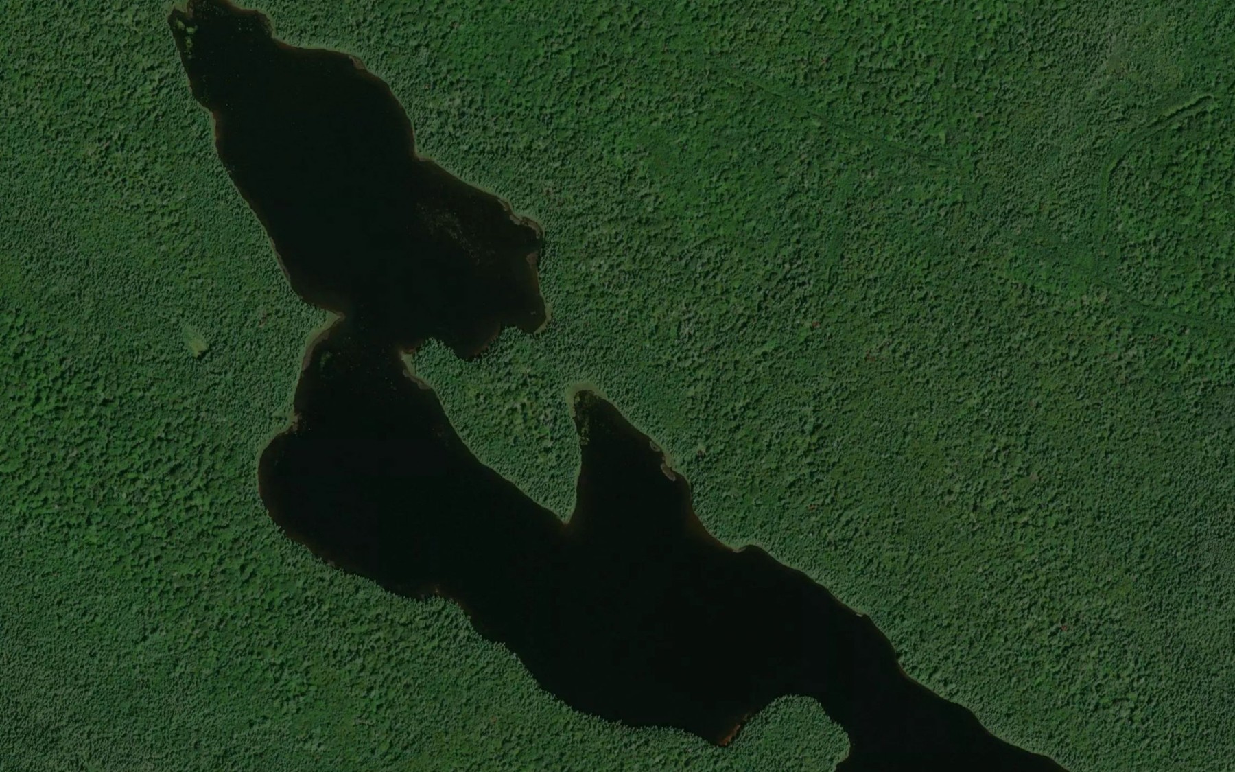 Satellite map of the Lac Kawakikamacik