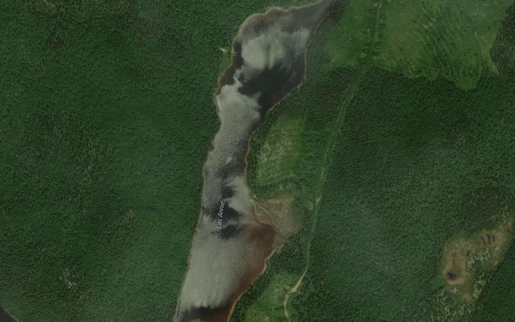 Satellite map of the Lac Annie