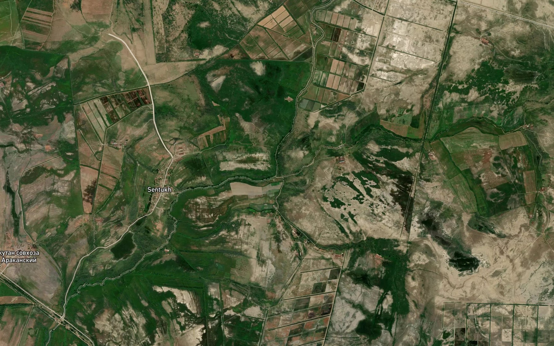 Satellite map of the Kanal Khani-Shabur