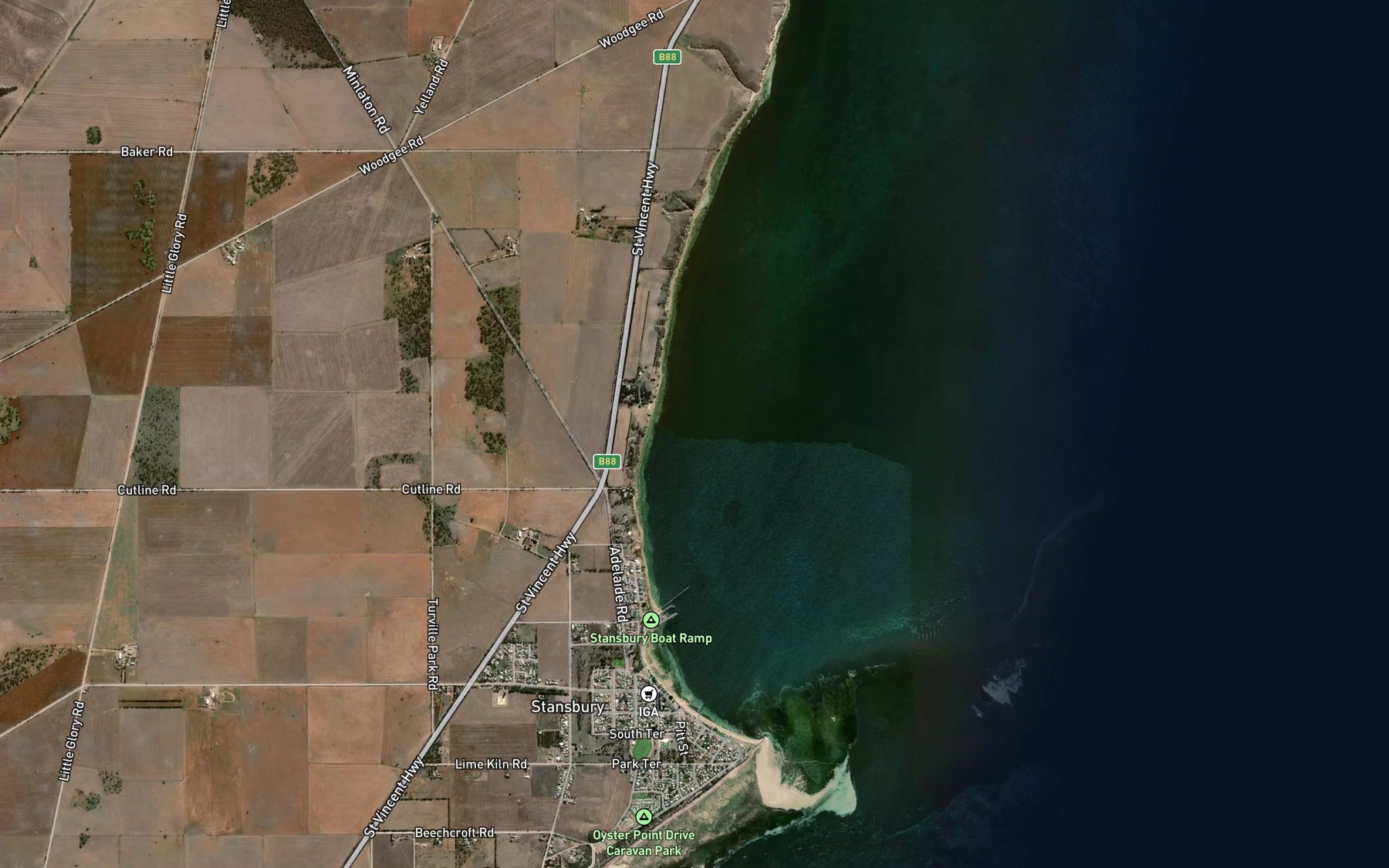 Satellite map of the Spot 2