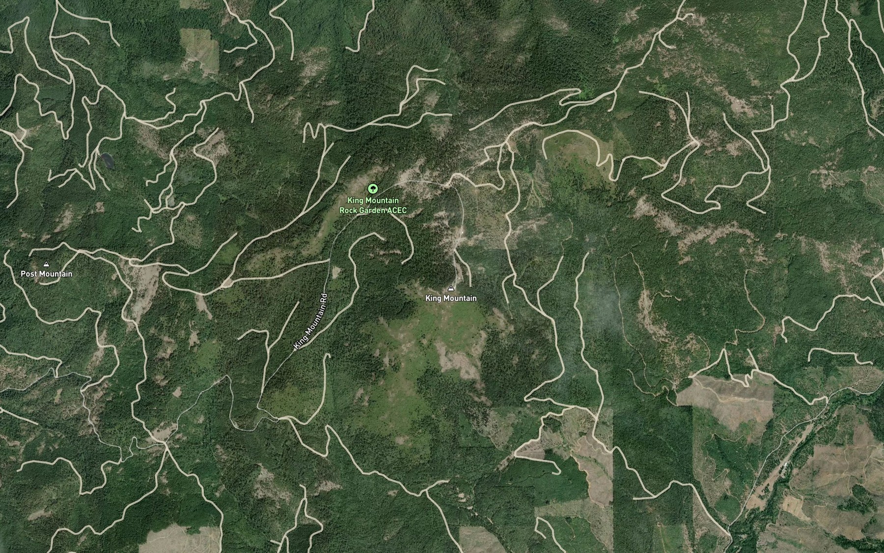 Satellite map of the Onion Spring