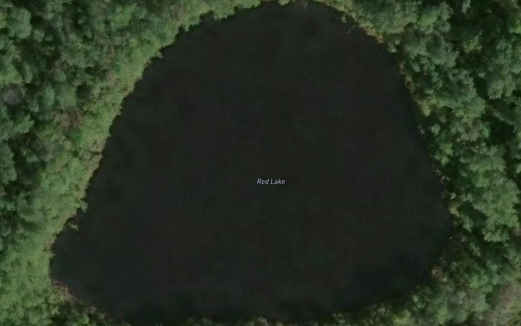 Satellite map of the Red Lake