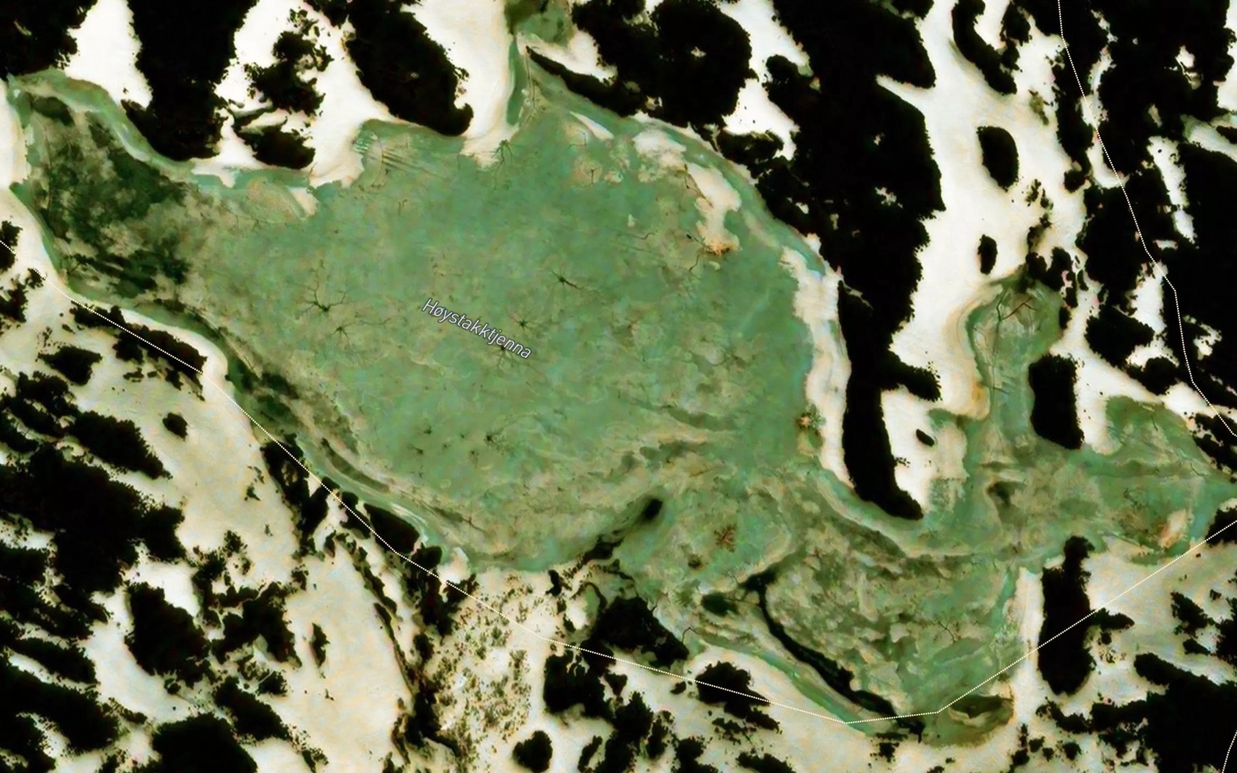 Satellite map of the Hoystakktjenna