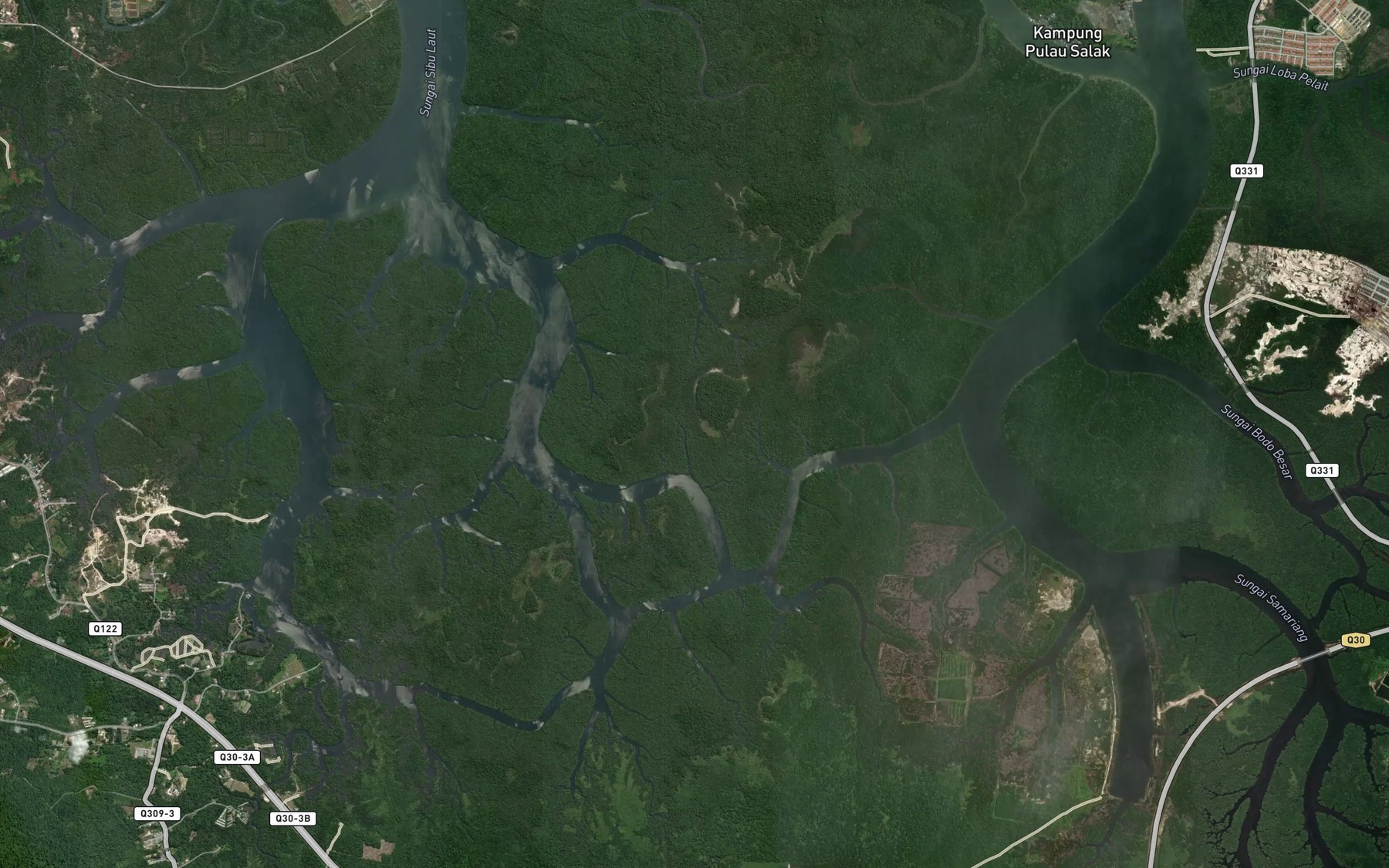 Satellite map of the Sungai Bubu Kechil