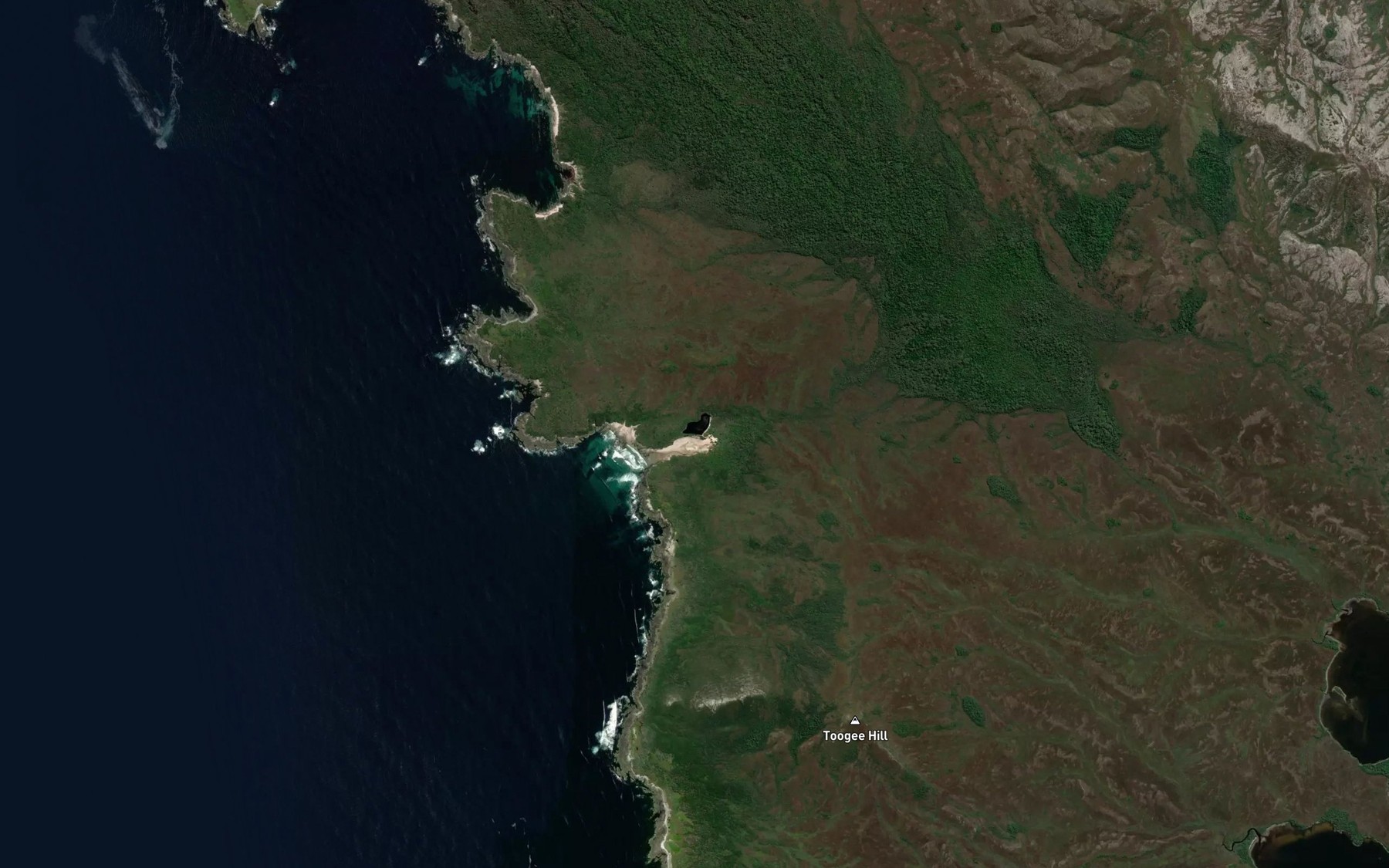 Satellite map of the Paradise Lagoon