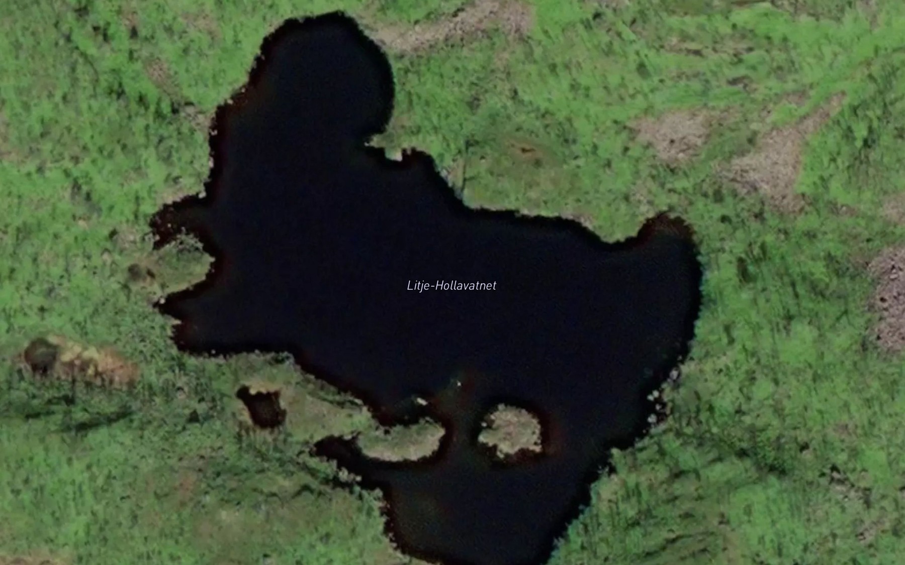 Satellite map of the Likkje Hollavatnet
