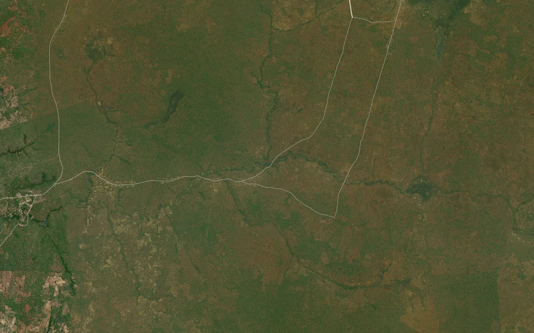 Satellite map of the Nyangombi