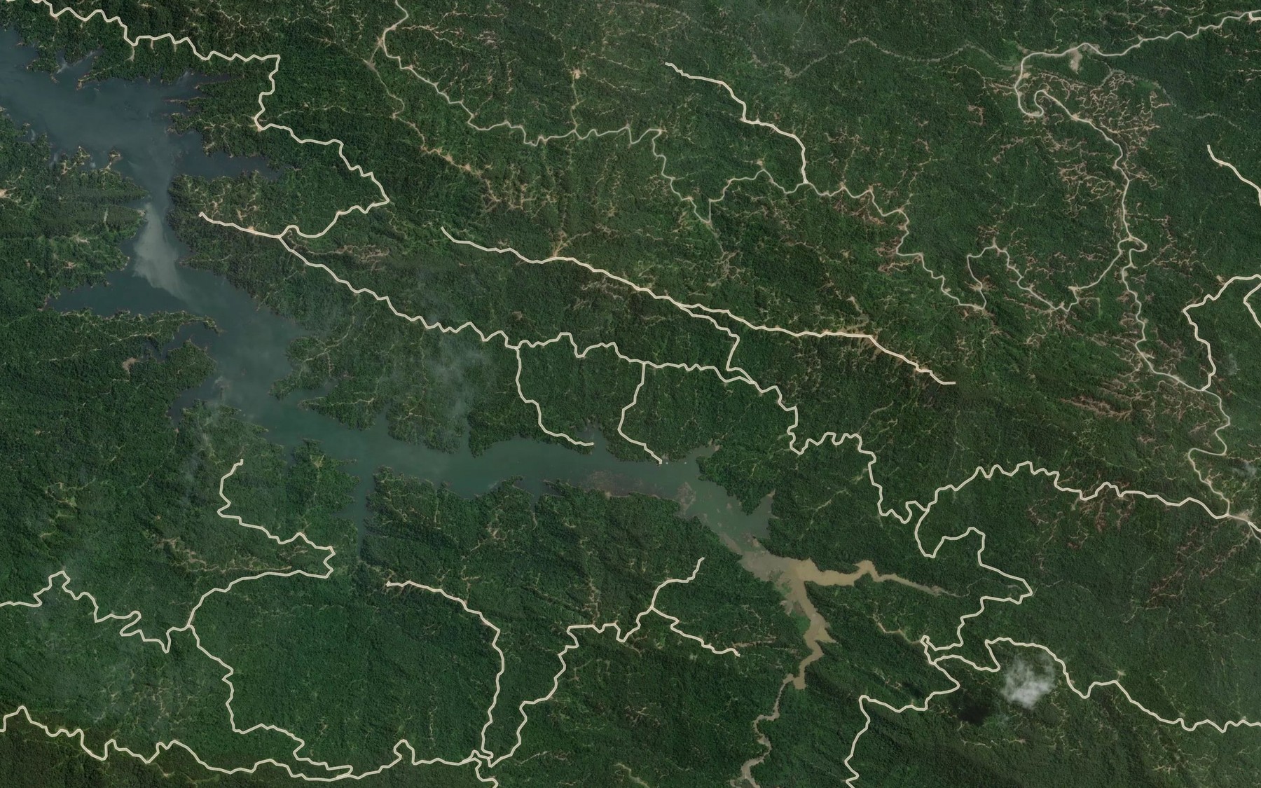 Satellite map of the Sungai Urak