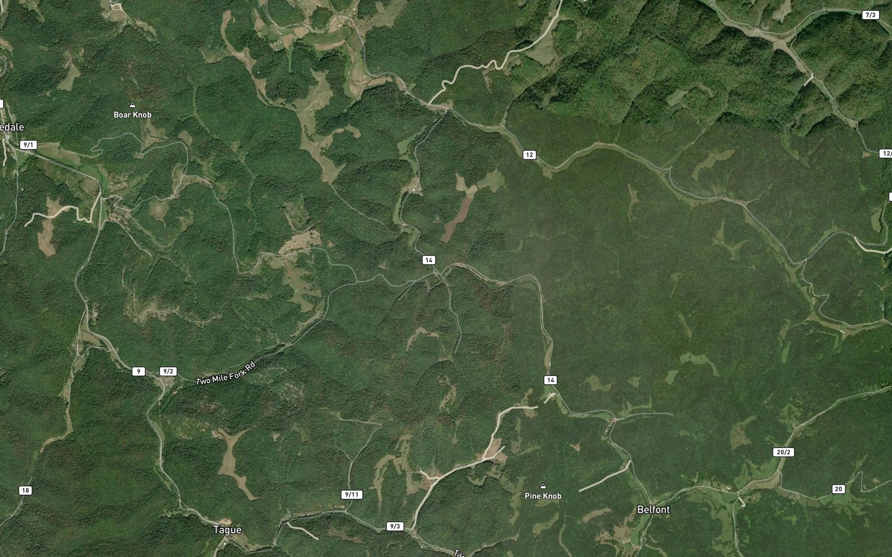 Satellite map of the Long Run